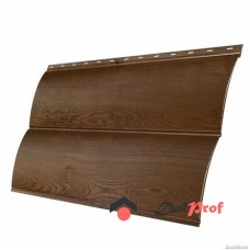 Сайдинг Grand Line Блок-хаус Colority Print Античный дуб резка