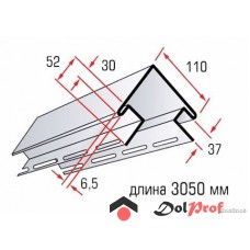 НАРУЖНЫЙ УГОЛ «АЛЬТА-ПРОФИЛЬ» ДЛЯ САЙДИНГА «BLOCKHOUSE»